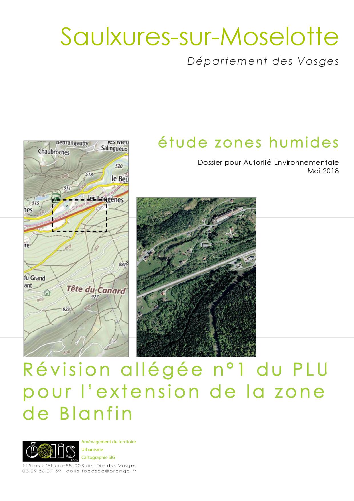 ETUDE ZONES HUMIDES