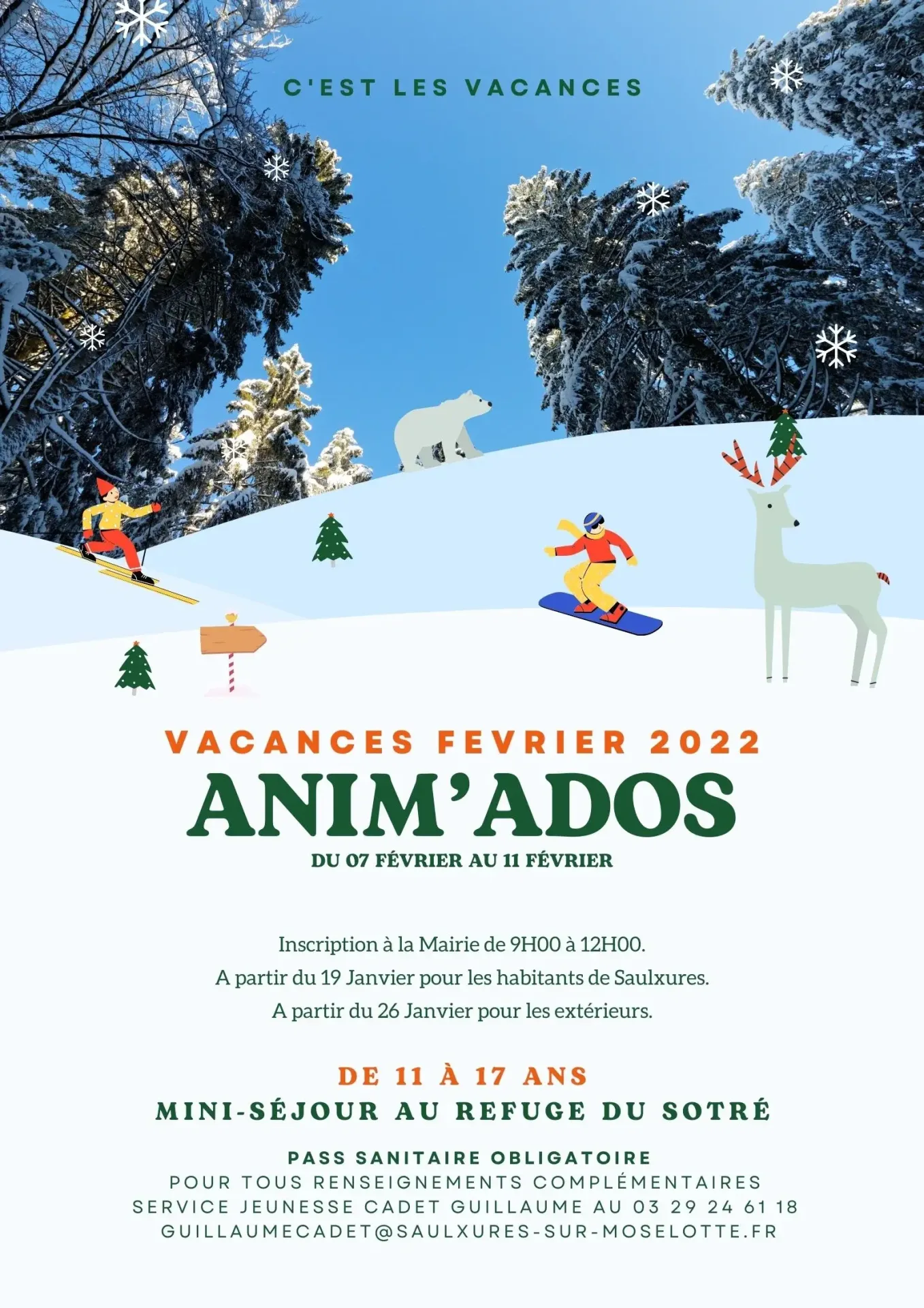 Anim’Ados – vacances février 2022