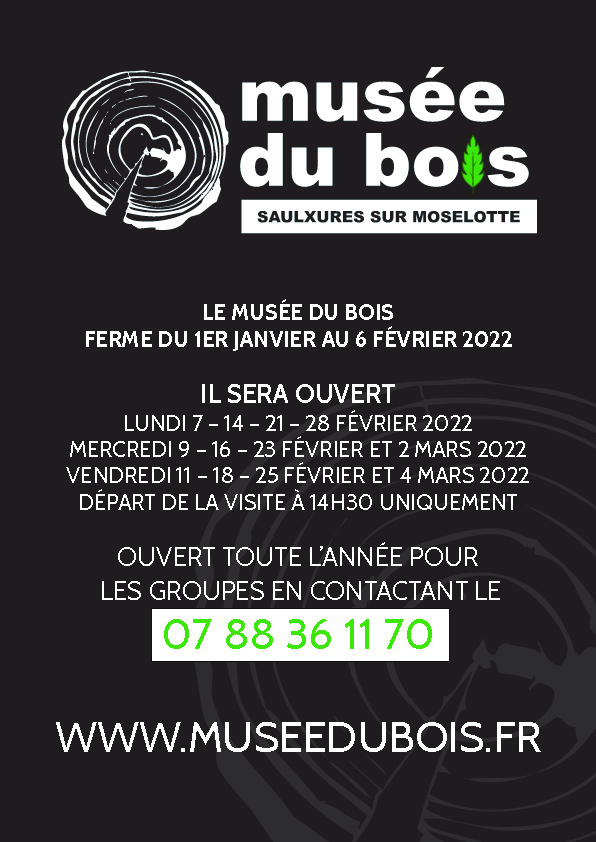 Musée du Bois — horaires et dates d’ouvertures