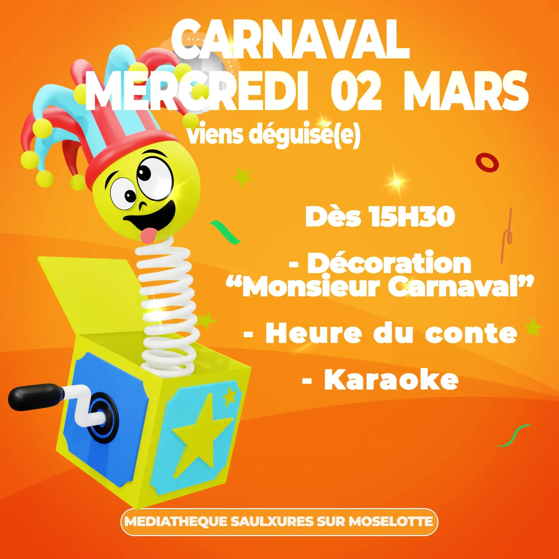 Carnaval à la médiathèque