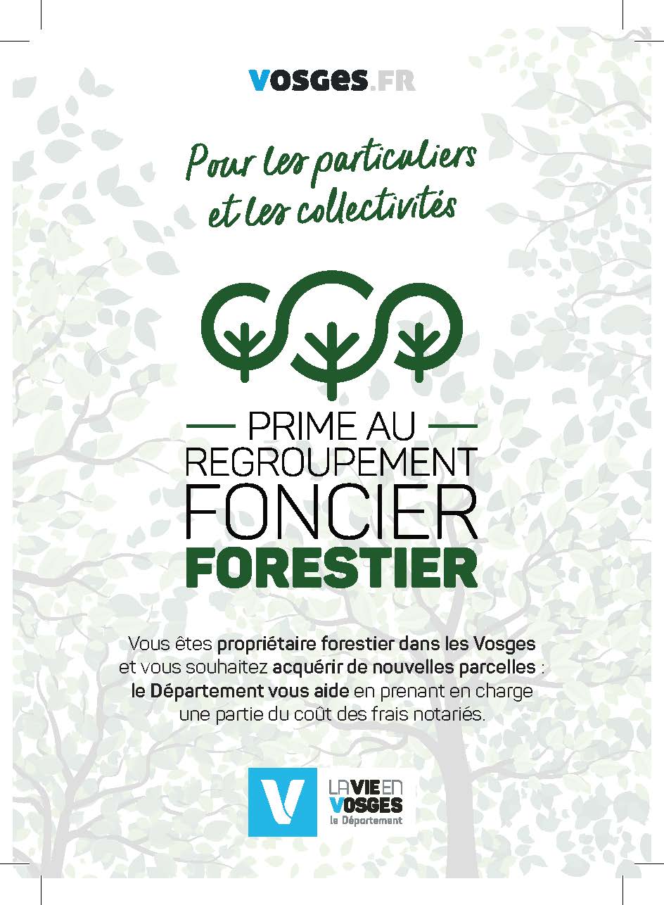 Prime au regrou­pe­ment Fon­cier Forestier