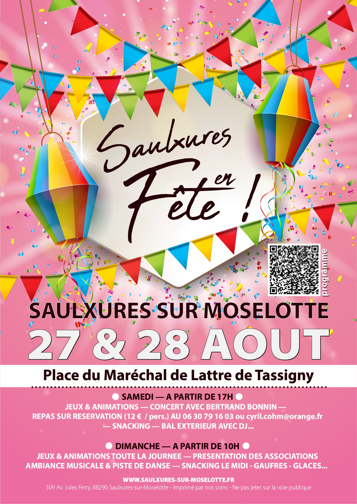 Saulxures en Fête — 27 & 28 août 2022