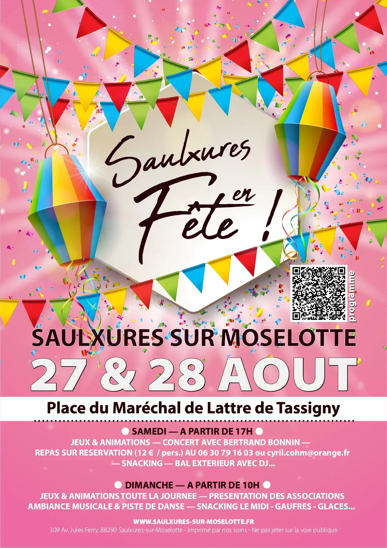 Saulxures en Fête – 27 & 28 août 2022