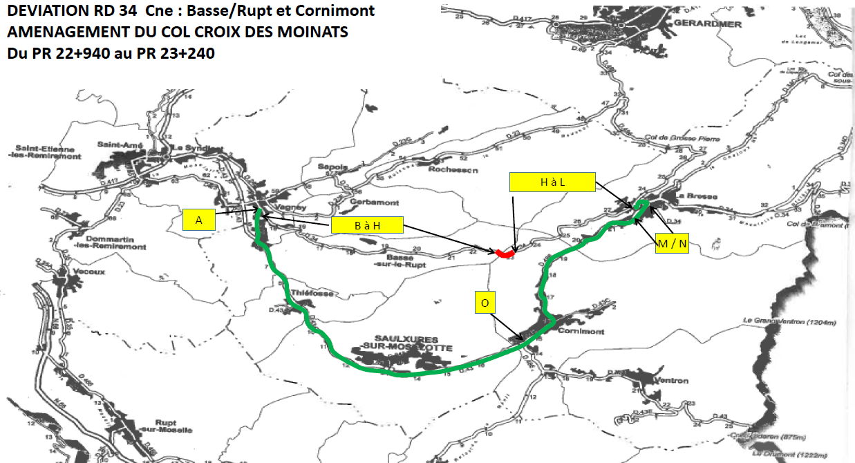 Fer­me­ture du Col de la Croix des Moinats