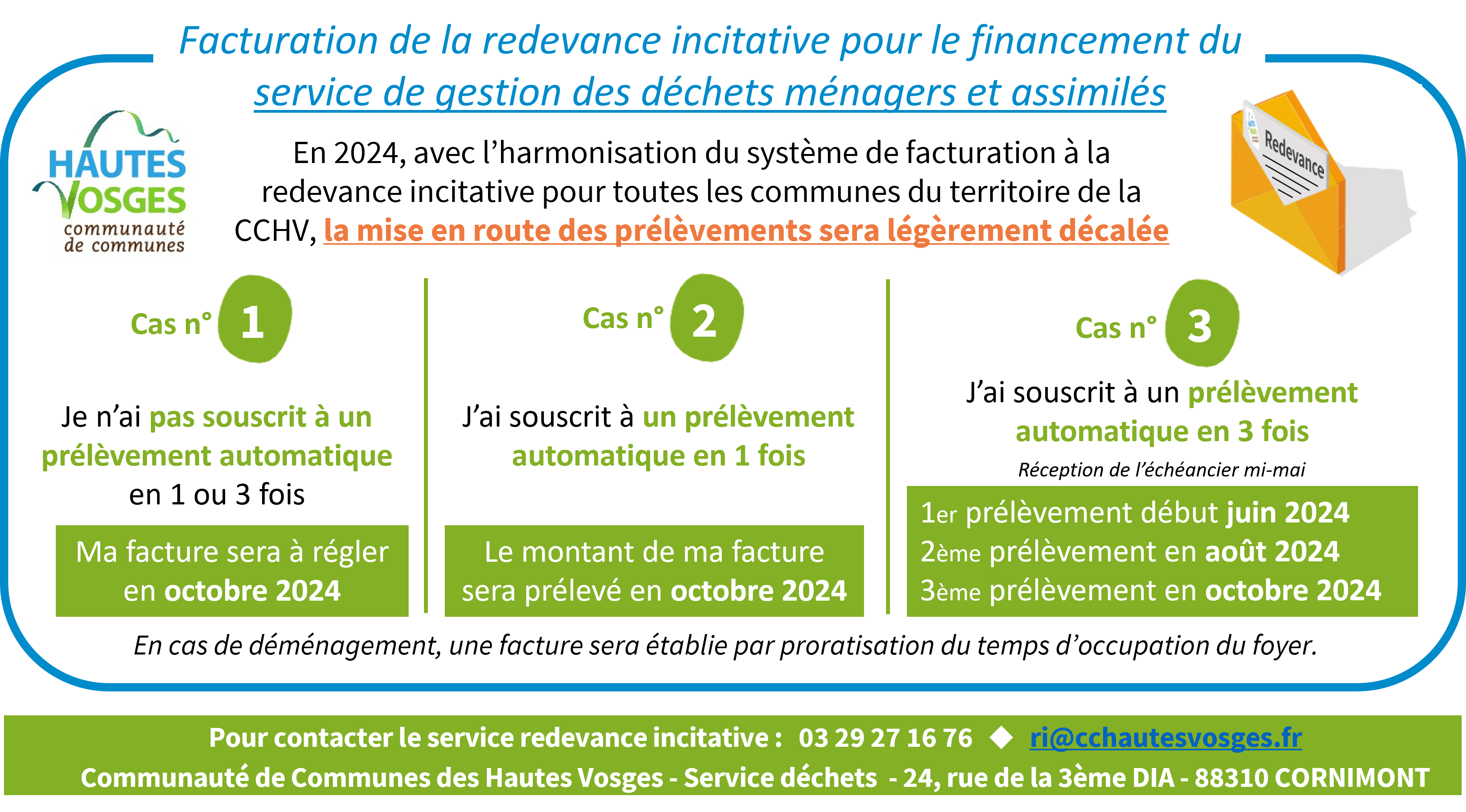 Info de la Com­mu­nau­té de Com­munes : fac­tu­ra­tion Rede­vance Incitative